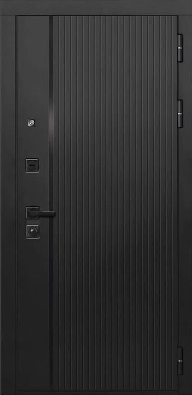 Входная дверь ДвериПРО L-45 СБ-1 (ст. белое, 16мм, капучино) DPRO200583 внешняя сторона